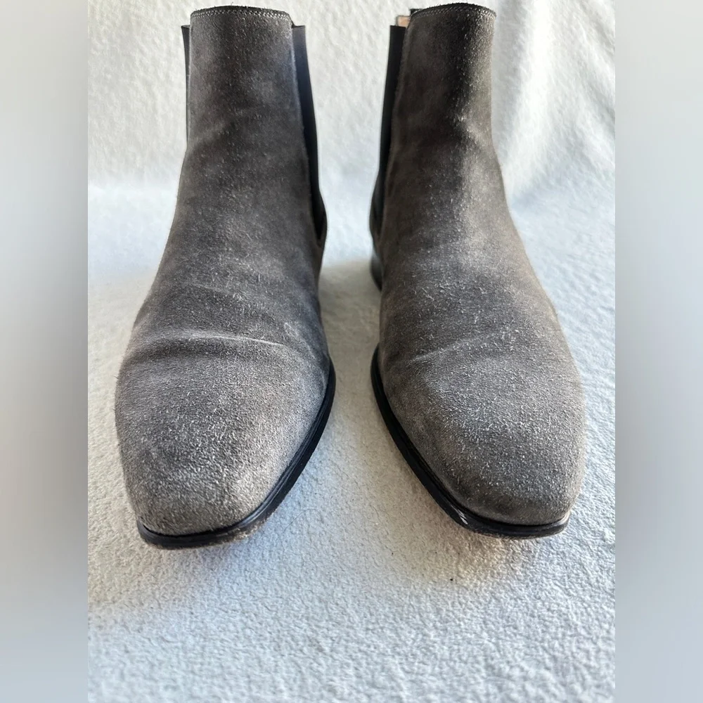 Magnanni Bonn Chelsea Grey Suede Mens‎ Boots Size 8